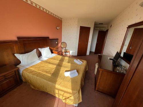 Katil atau katil-katil dalam bilik di HOTEL BOLYARI