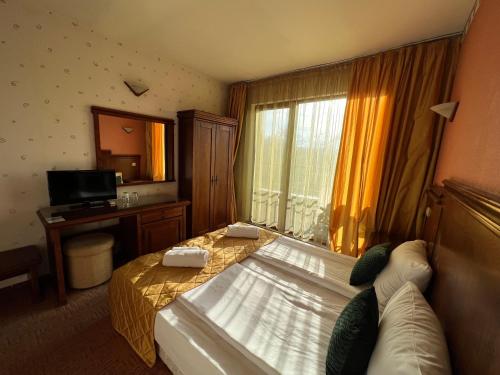Katil atau katil-katil dalam bilik di HOTEL BOLYARI