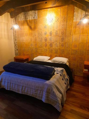 Postel nebo postele na pokoji v ubytování Hotel Pepen