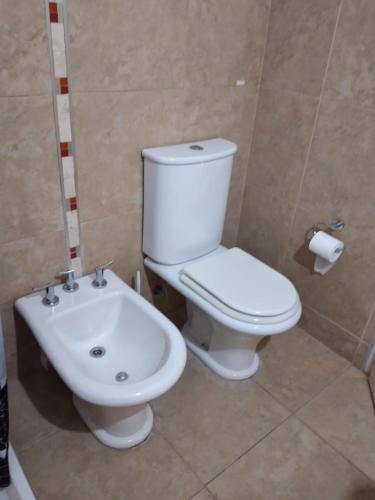 Koupelna v ubytování Casa Quinta Barrio Real