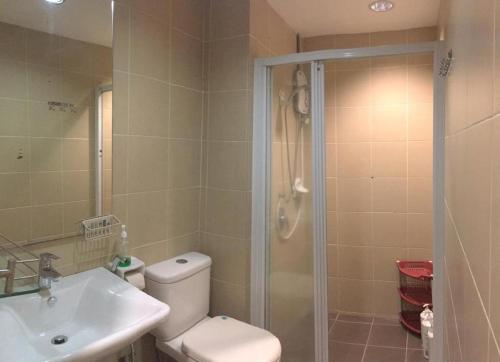 Ванна кімната в Kuala Lumpur Bukit Bintang LaLaport Serviced Suite KLCC