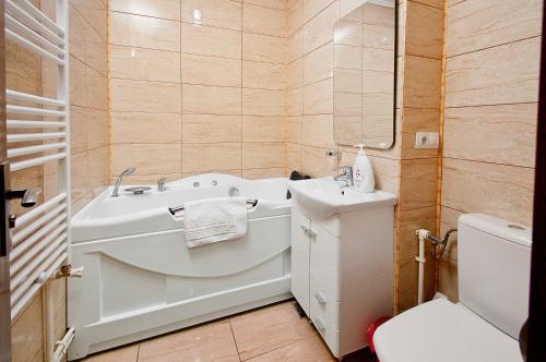Ένα μπάνιο στο Darin Aparthotel