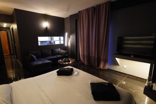 Grand hotel irpinia & Family SPAにあるベッド