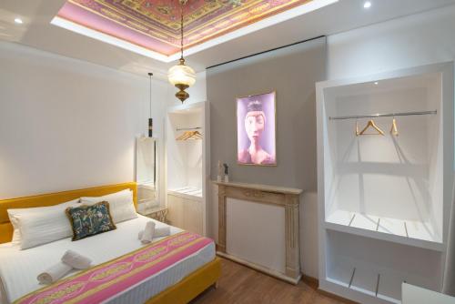 Postel nebo postele na pokoji v ubytování Summer Me - Hermes Junior suite