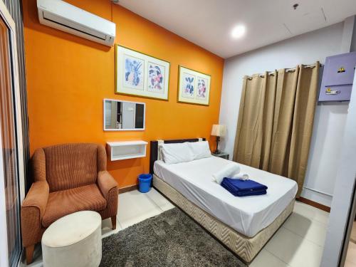 Ένα ή περισσότερα κρεβάτια σε δωμάτιο στο Holiday Hostel KLCC