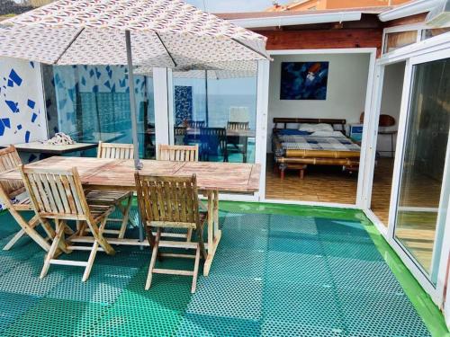Patio alebo iná vonkajšia časť ubytovania Atico de la Pardela