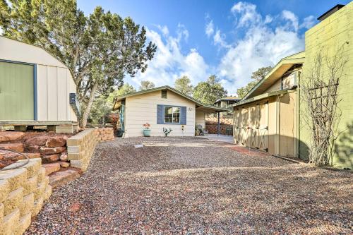 a driveway leading to a house with a garage at Gazebo and Fire Pit Pet-Friendly Payson Home! in Payson