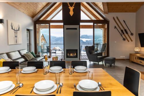 Χώρος καθιστικού στο APARTAMENT No 1 MOUNTAIN VIEV Sauna Priv okolice Zakopane Czorsztyn Kluszkowce