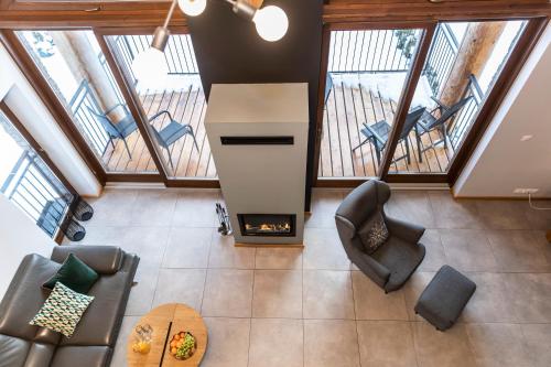 Χώρος καθιστικού στο APARTAMENT No 1 MOUNTAIN VIEV Sauna Priv okolice Zakopane Czorsztyn Kluszkowce