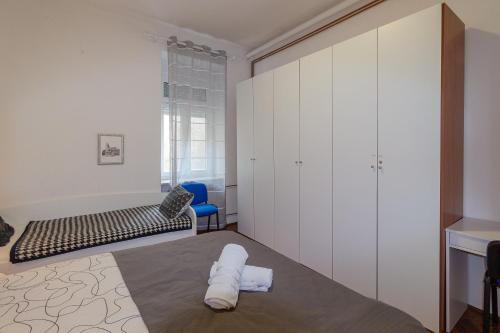 Postel nebo postele na pokoji v ubytování Apartment G37