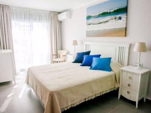 Postel nebo postele na pokoji v ubytování Апартамент с 2 спальнями на пляже La Tejita 2B