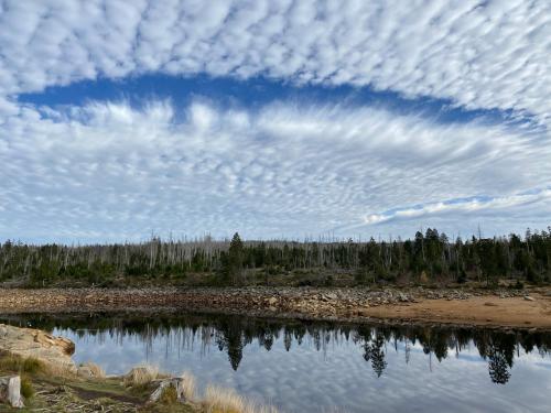 a cloudy sky over a body of water at Haus Seefrieden in Clausthal-Zellerfeld