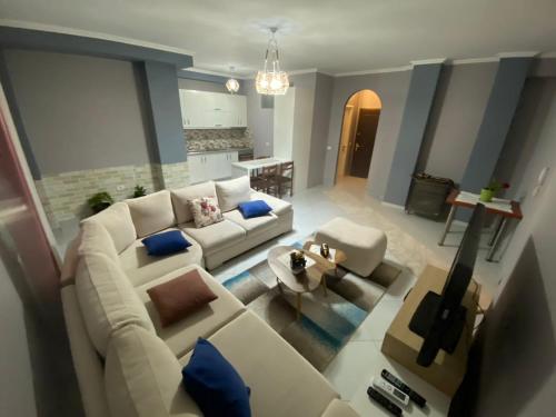 Posezení v ubytování Moni Apartments