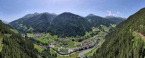 an aerial view of a village in the mountains at Bella Vista in See