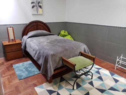 Кровать или кровати в номере Amplio y Acogedor Departamento en San Miguel, Lima