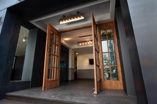 Exteriér nebo vchod ubytování Petercat Hotel Shinchon