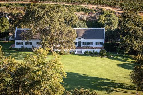 an aerial view of a house in a field at Taaibosch Collection in Stellenbosch