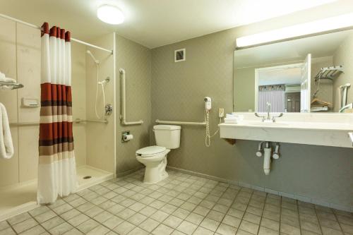 Ένα μπάνιο στο Red Roof Inn & Suites DeKalb