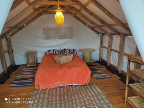 Krevet ili kreveti u jedinici u okviru objekta Entre Nubes