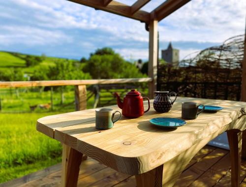 Gallery image of Dôl Swynol Glamping Luxury cabin with outdoor bath in Aberystwyth