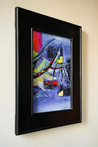 a picture of a painting on a wall at Muong Thanh Grand Saigon Centre Hotel in Ho Chi Minh City