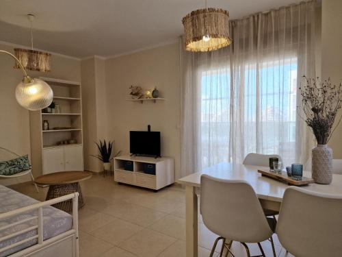 TV tai viihdekeskus majoituspaikassa EDIFICIO LARIMAR