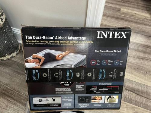 a box of the dunner beam infrared advantage mattress at Family Beach Fun Spot, Firepit, Games, FireTV in Michigan City