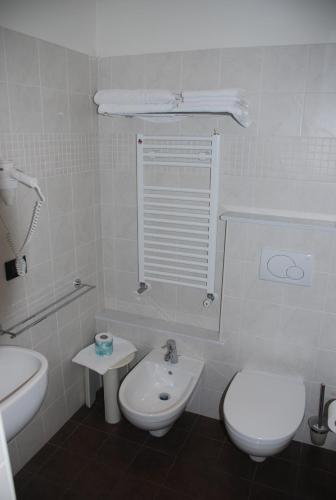Koupelna v ubytování Hotel Primula