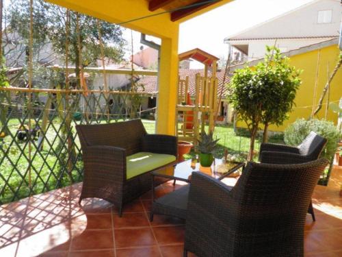 Zahrada ubytování Apartments Cvek