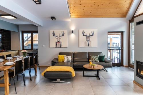 Χώρος καθιστικού στο APARTAMENT No 1 MOUNTAIN VIEV Sauna Priv okolice Zakopane Czorsztyn Kluszkowce