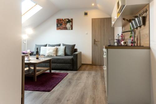 Posezení v ubytování NISA Apartments