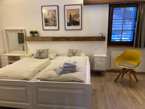 Postel nebo postele na pokoji v ubytování Appartement Niedergrächen