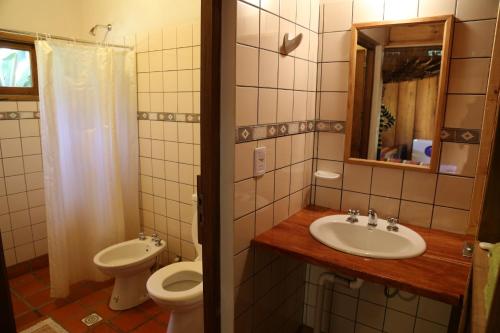 Koupelna v ubytování Posada Camboatá