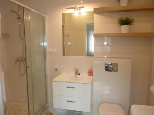 Kúpeľňa v ubytovaní Apartament Zebra