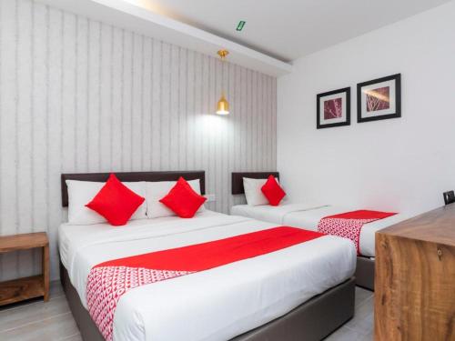 Postel nebo postele na pokoji v ubytování Big Big Hotel