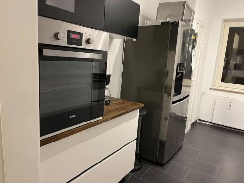 Η κουζίνα ή μικρή κουζίνα στο Geräumige, helle 3 Zimmer FeWo
