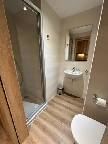 Koupelna v ubytování Micampus Bilbao Student Residence