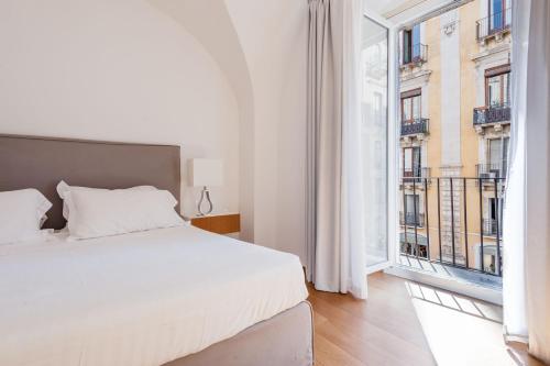 Ένα ή περισσότερα κρεβάτια σε δωμάτιο στο RG8 Independent Apartment