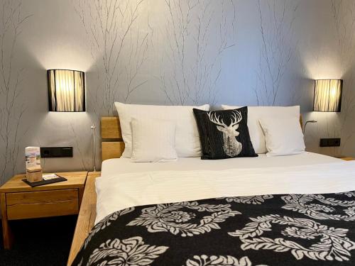 Кровать или кровати в номере NaturBoutique Hotel RAUSZEIT