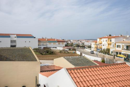 an aerial view of a city with houses and roofs at Cabo de Sagres -2 bedroom apartment in Sagres