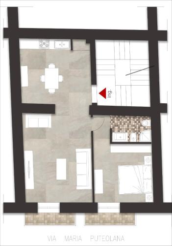 Κάτοψη του casa Klaire Pozzuoli