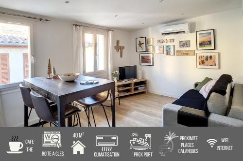 Vanille climatisé Port et plages à pieds by LaConciergtie13