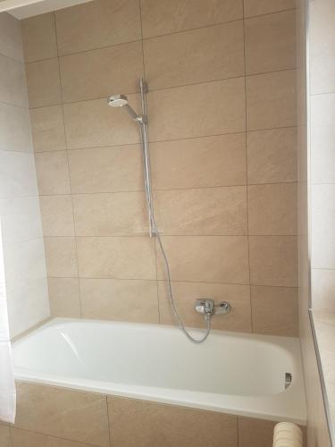 Bilik mandi di Apartments Spiegl Holzmann