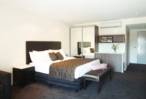 Cama o camas de una habitación en Quality Hotel Wangaratta Gateway