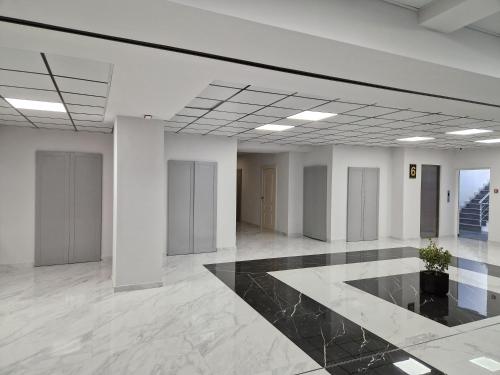 a large empty room with a potted plant in it at Alvina Complex Tsaghkadzor in Tsaghkadzor