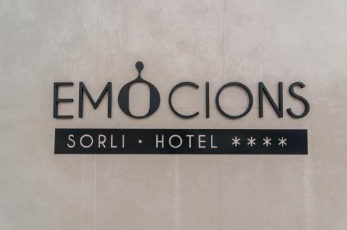 a sign for the emporium of sothil hotel at Hotel Sorli Emocions in Vilassar de Dalt