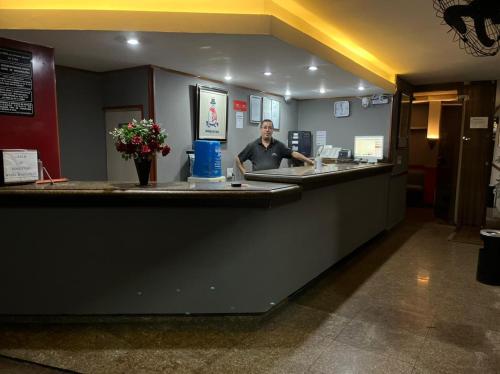 Vestibiulis arba registratūra apgyvendinimo įstaigoje Hotel Bariloche Tijuca Adult Only