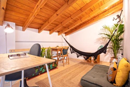 Posedenie v ubytovaní La Selva Urbana Loft Tranquilo y Céntrico