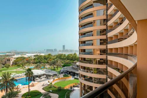 a view from the balcony of a building at Le Royal Meridien Beach Resort & Spa Dubai in Dubai