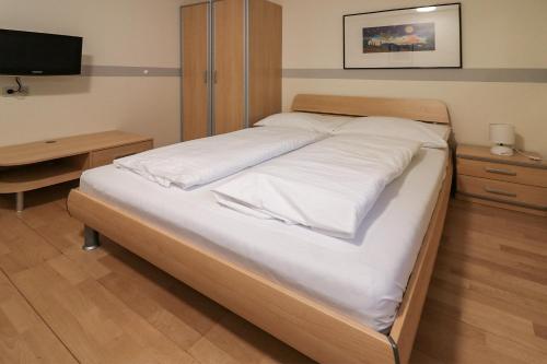 Postel nebo postele na pokoji v ubytování Schlafgut